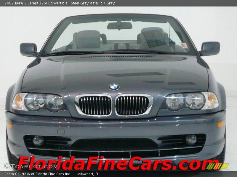 Steel Grey Metallic / Grey 2002 BMW 3 Series 325i Convertible