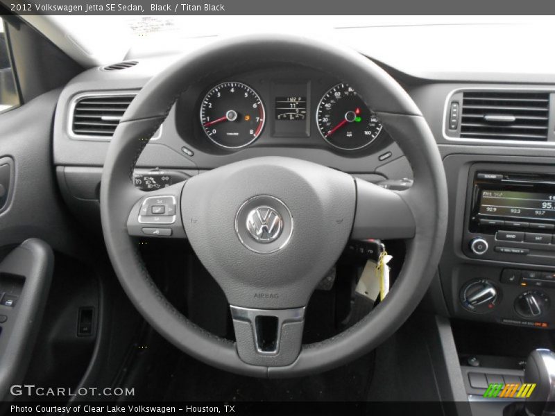 Black / Titan Black 2012 Volkswagen Jetta SE Sedan