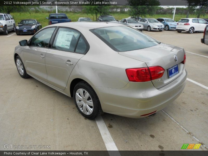 Moonrock Silver Metallic / Latte Macchiato 2012 Volkswagen Jetta S Sedan