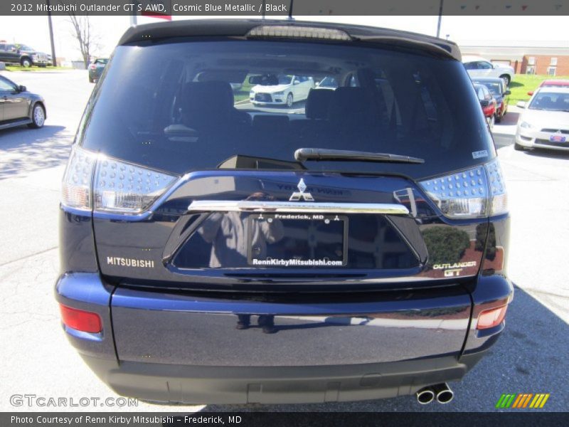Cosmic Blue Metallic / Black 2012 Mitsubishi Outlander GT S AWD