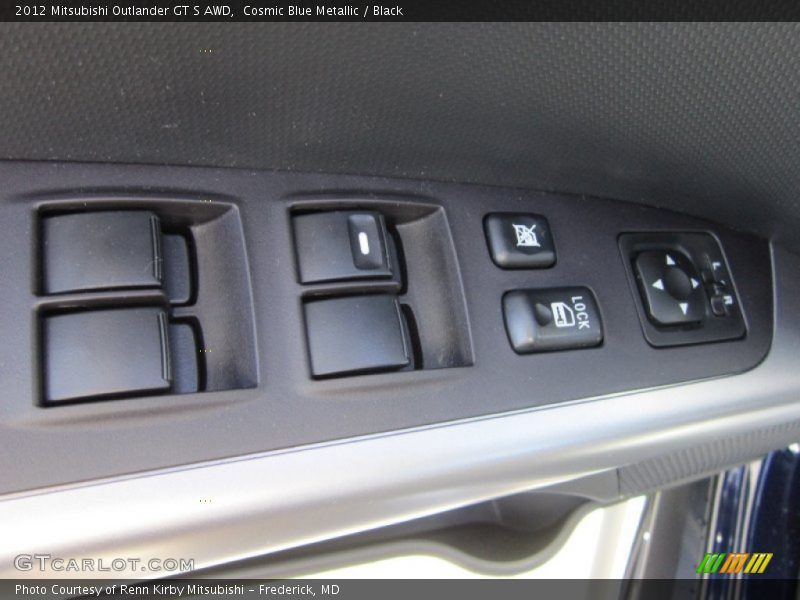 Cosmic Blue Metallic / Black 2012 Mitsubishi Outlander GT S AWD