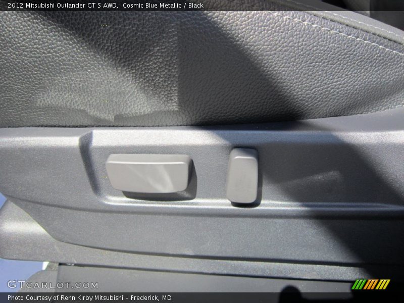 Cosmic Blue Metallic / Black 2012 Mitsubishi Outlander GT S AWD