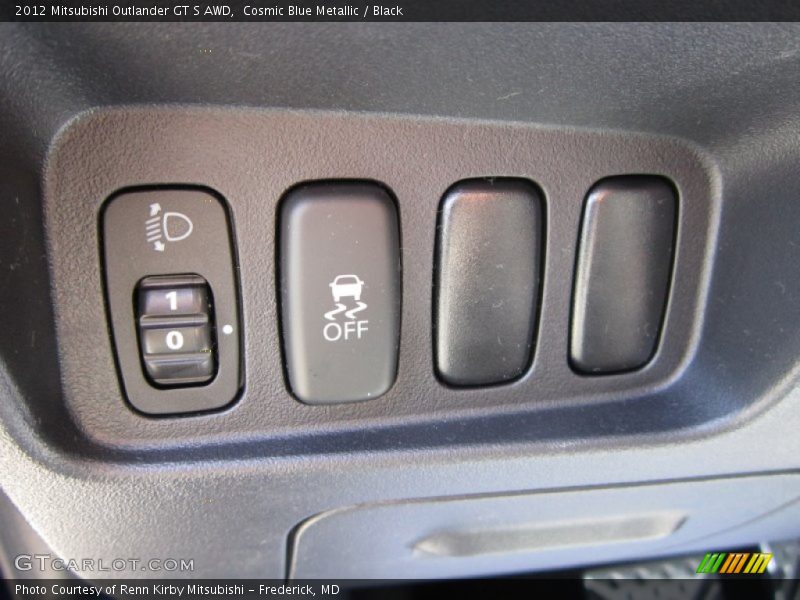 Cosmic Blue Metallic / Black 2012 Mitsubishi Outlander GT S AWD