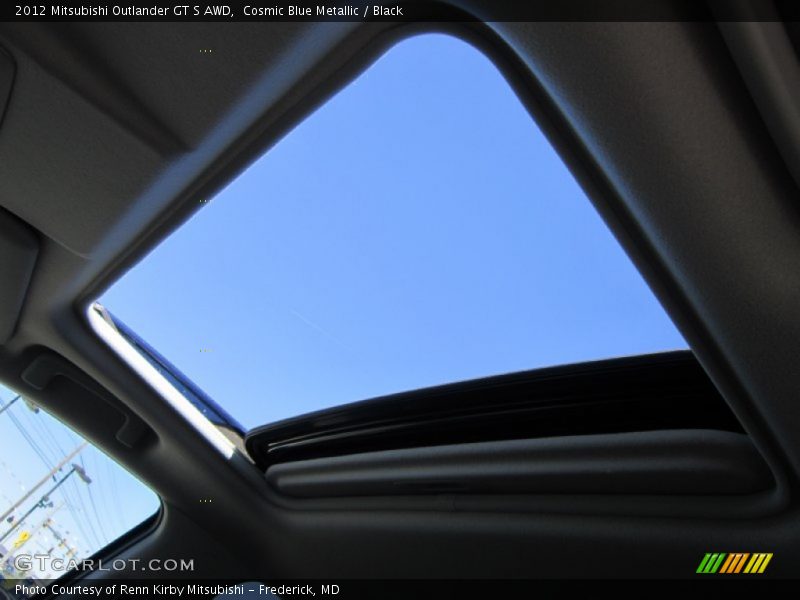 Cosmic Blue Metallic / Black 2012 Mitsubishi Outlander GT S AWD