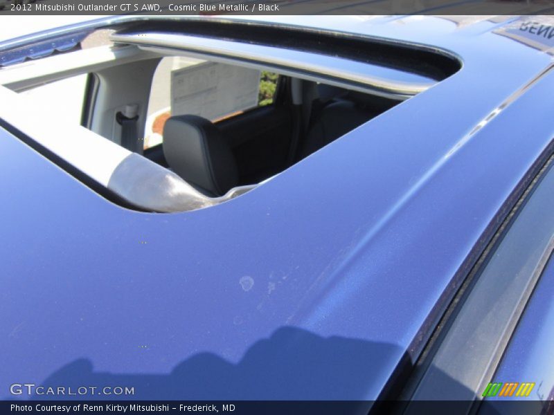 Cosmic Blue Metallic / Black 2012 Mitsubishi Outlander GT S AWD