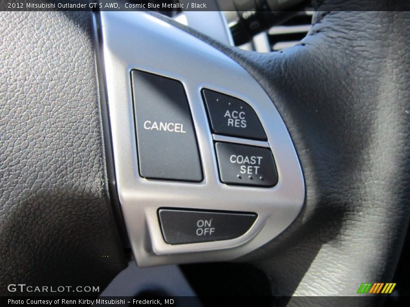 Cosmic Blue Metallic / Black 2012 Mitsubishi Outlander GT S AWD