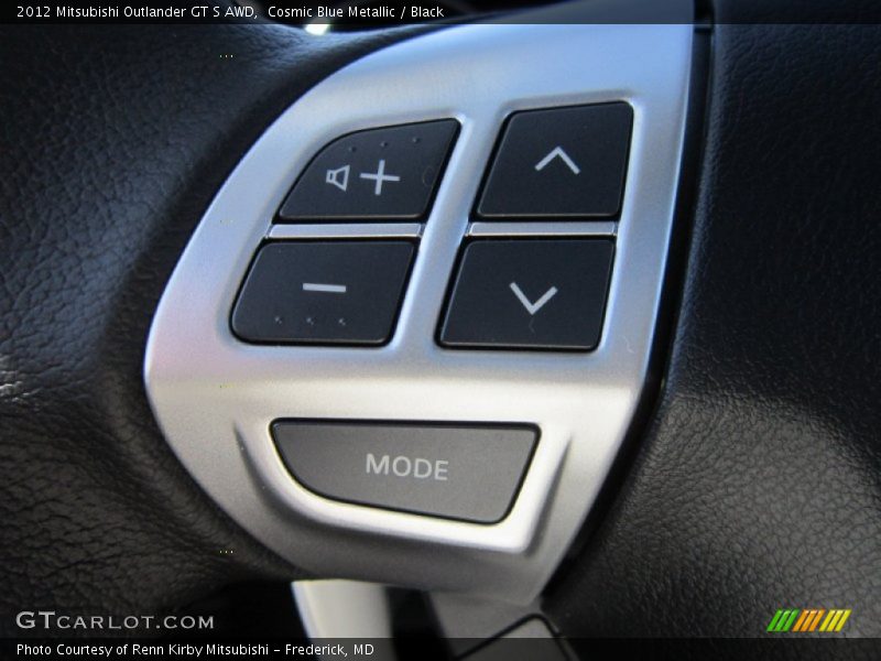 Cosmic Blue Metallic / Black 2012 Mitsubishi Outlander GT S AWD