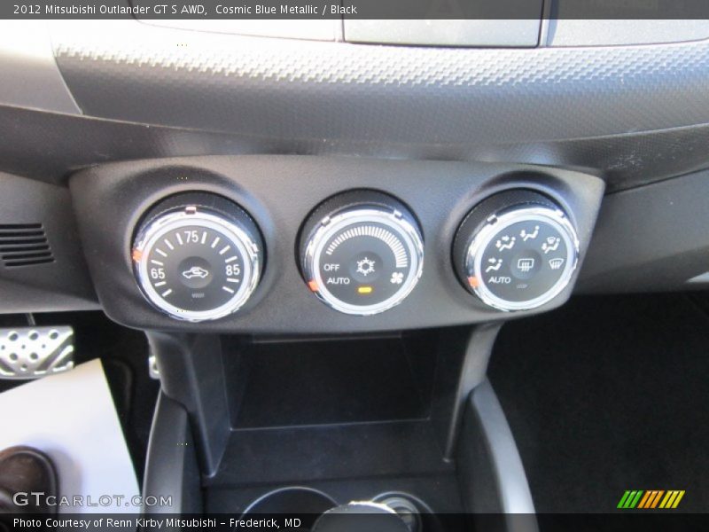 Cosmic Blue Metallic / Black 2012 Mitsubishi Outlander GT S AWD
