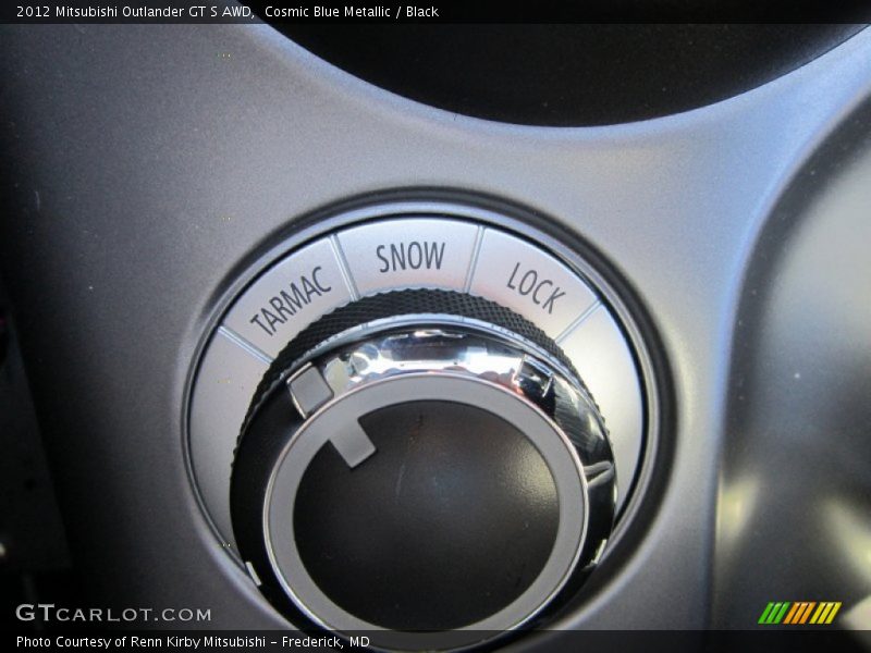 Cosmic Blue Metallic / Black 2012 Mitsubishi Outlander GT S AWD