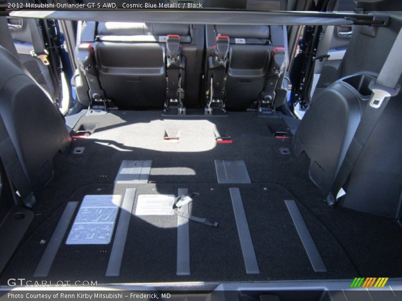 Cosmic Blue Metallic / Black 2012 Mitsubishi Outlander GT S AWD