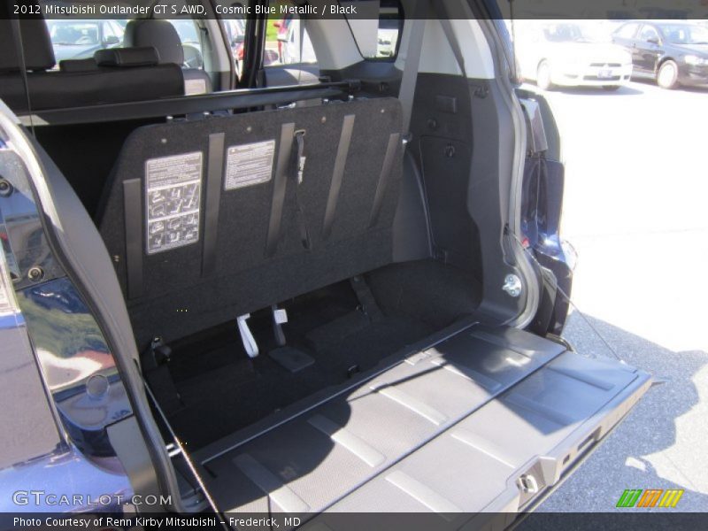 Cosmic Blue Metallic / Black 2012 Mitsubishi Outlander GT S AWD