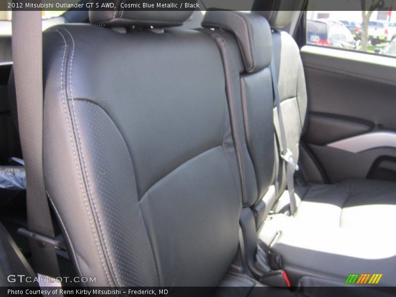 Cosmic Blue Metallic / Black 2012 Mitsubishi Outlander GT S AWD