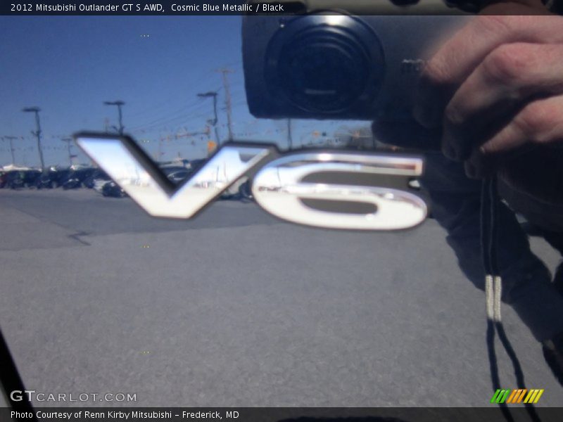 Cosmic Blue Metallic / Black 2012 Mitsubishi Outlander GT S AWD