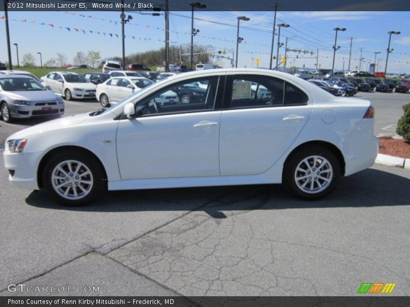 Wicked White / Black 2012 Mitsubishi Lancer ES