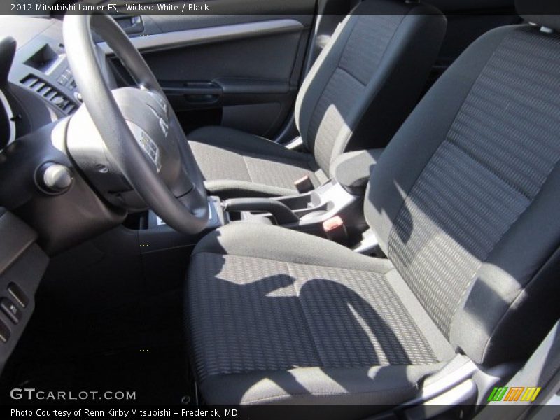 Wicked White / Black 2012 Mitsubishi Lancer ES