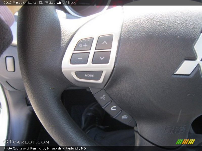 Wicked White / Black 2012 Mitsubishi Lancer ES
