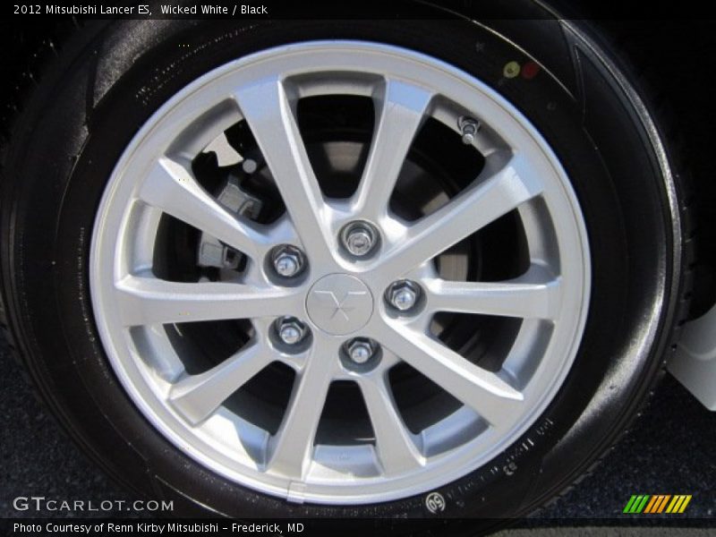 Wicked White / Black 2012 Mitsubishi Lancer ES