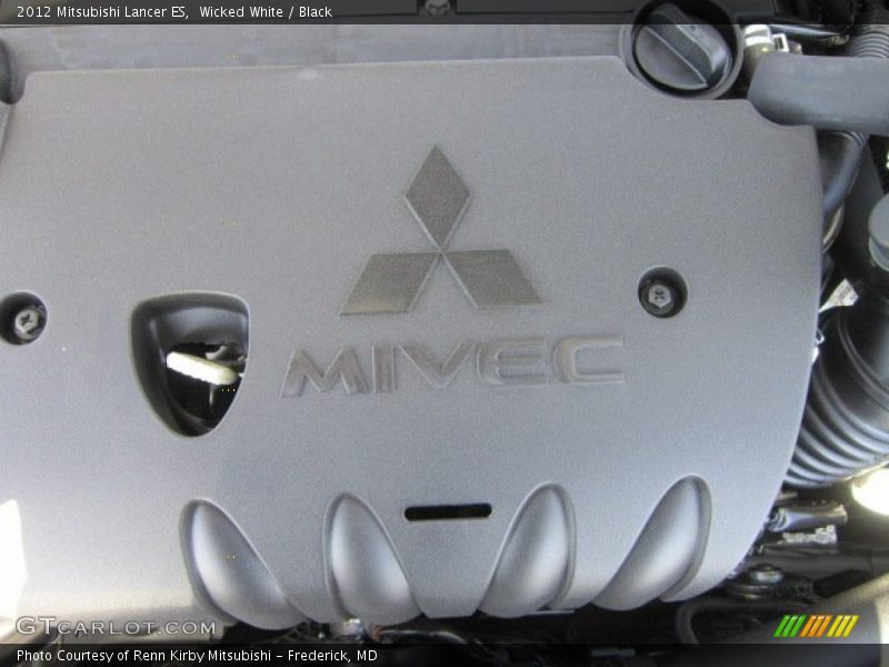 Wicked White / Black 2012 Mitsubishi Lancer ES