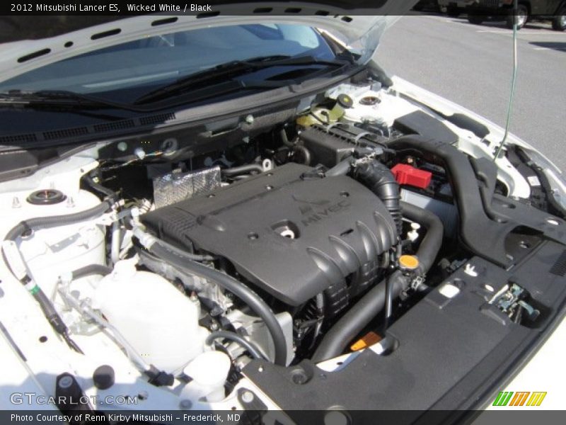 Wicked White / Black 2012 Mitsubishi Lancer ES