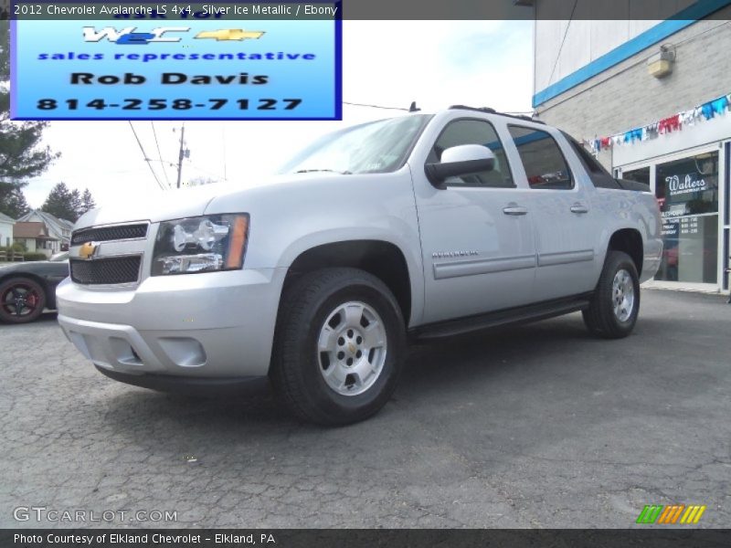 Silver Ice Metallic / Ebony 2012 Chevrolet Avalanche LS 4x4