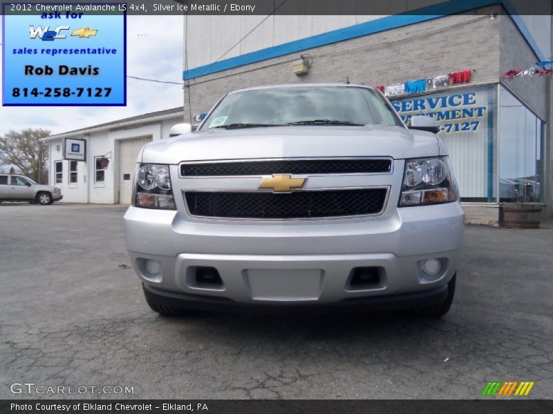 Silver Ice Metallic / Ebony 2012 Chevrolet Avalanche LS 4x4