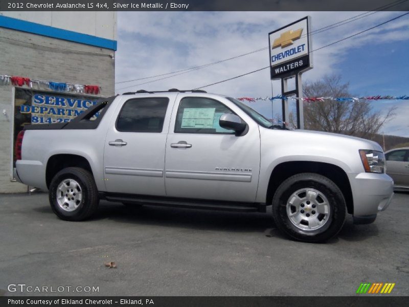 Silver Ice Metallic / Ebony 2012 Chevrolet Avalanche LS 4x4