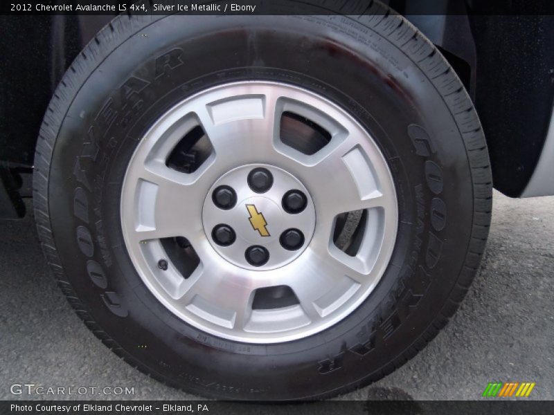 Silver Ice Metallic / Ebony 2012 Chevrolet Avalanche LS 4x4