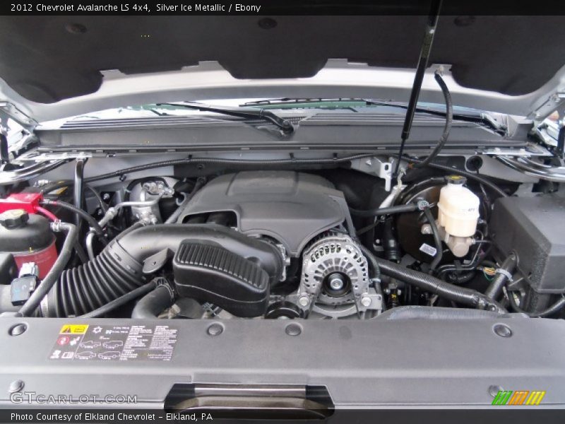 Silver Ice Metallic / Ebony 2012 Chevrolet Avalanche LS 4x4