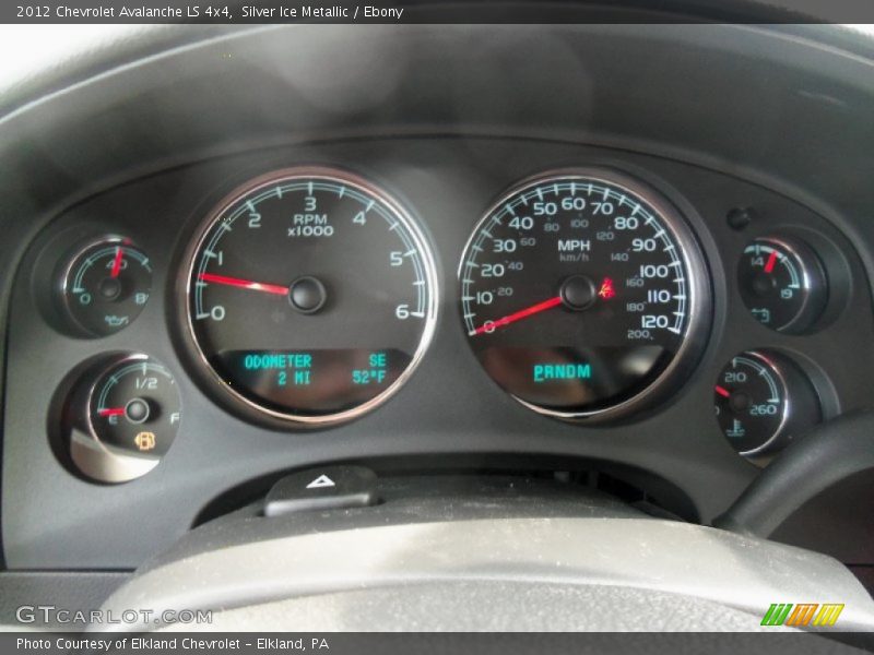 Silver Ice Metallic / Ebony 2012 Chevrolet Avalanche LS 4x4