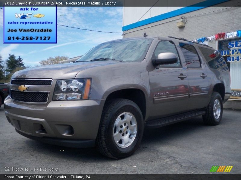 Mocha Steel Metallic / Ebony 2012 Chevrolet Suburban LS 4x4