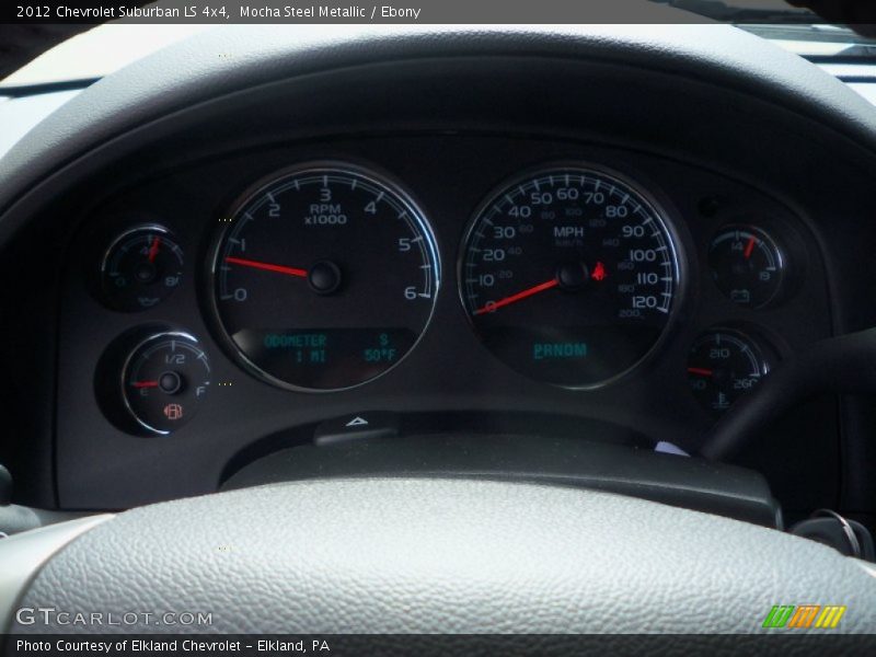 Mocha Steel Metallic / Ebony 2012 Chevrolet Suburban LS 4x4