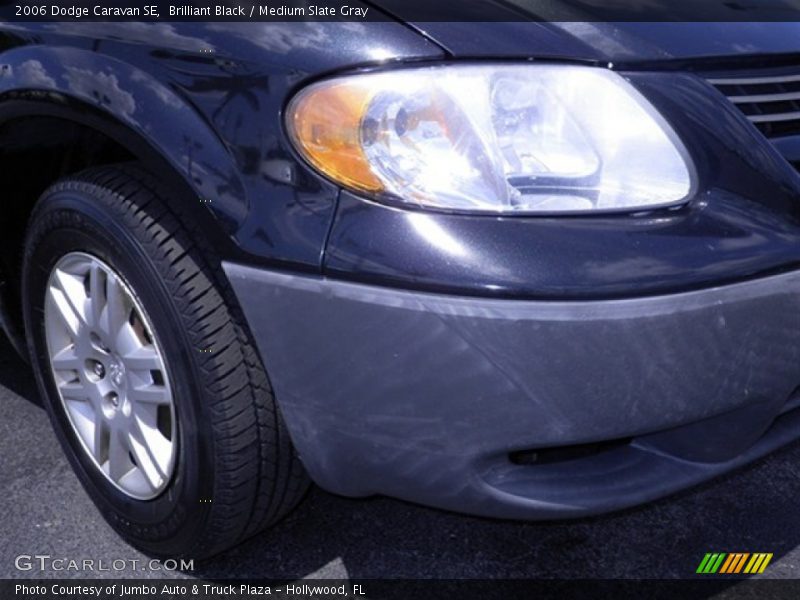 Brilliant Black / Medium Slate Gray 2006 Dodge Caravan SE
