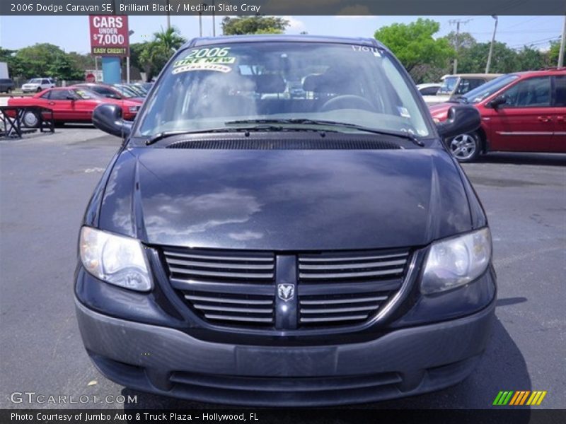 Brilliant Black / Medium Slate Gray 2006 Dodge Caravan SE