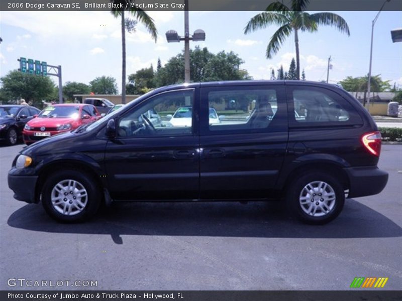 Brilliant Black / Medium Slate Gray 2006 Dodge Caravan SE