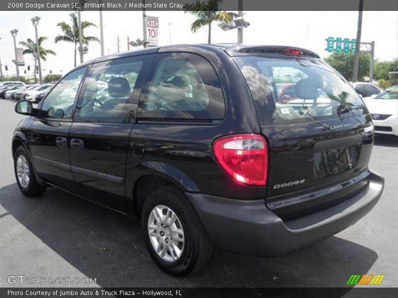 Brilliant Black / Medium Slate Gray 2006 Dodge Caravan SE