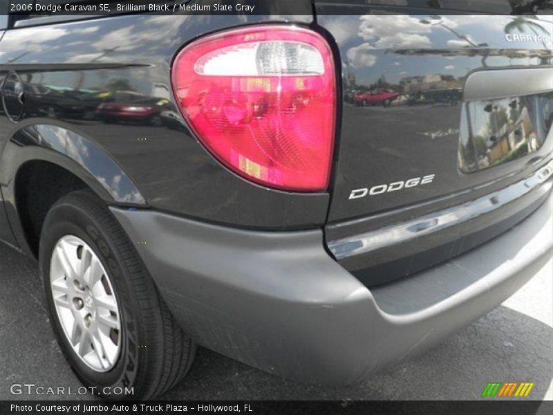 Brilliant Black / Medium Slate Gray 2006 Dodge Caravan SE