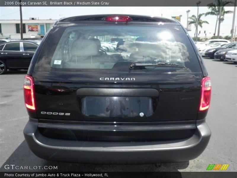 Brilliant Black / Medium Slate Gray 2006 Dodge Caravan SE