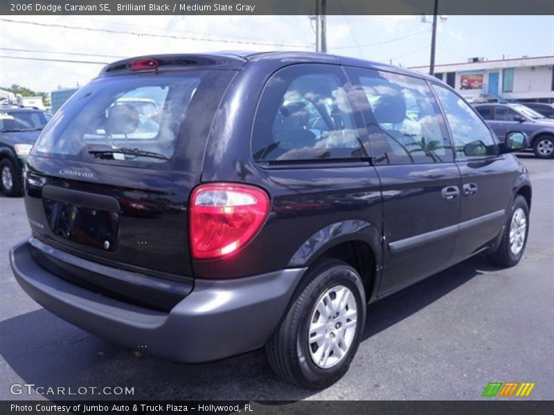 Brilliant Black / Medium Slate Gray 2006 Dodge Caravan SE