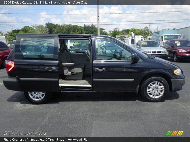 Brilliant Black / Medium Slate Gray 2006 Dodge Caravan SE
