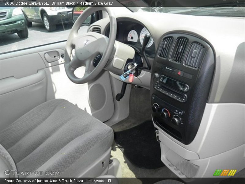 Brilliant Black / Medium Slate Gray 2006 Dodge Caravan SE
