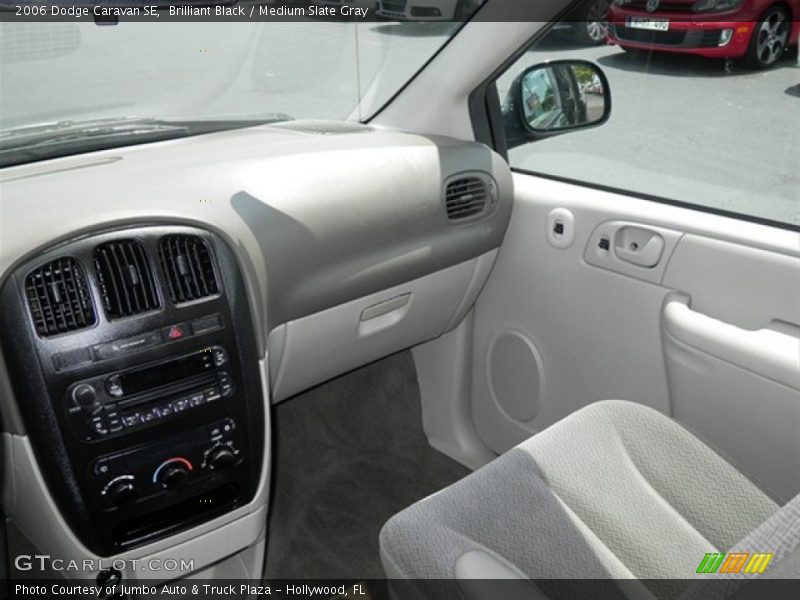 Brilliant Black / Medium Slate Gray 2006 Dodge Caravan SE
