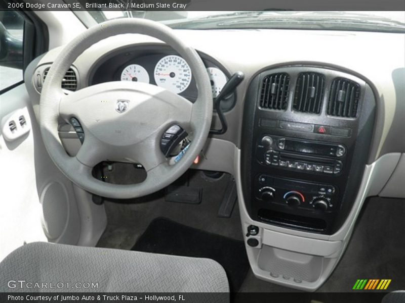 Brilliant Black / Medium Slate Gray 2006 Dodge Caravan SE