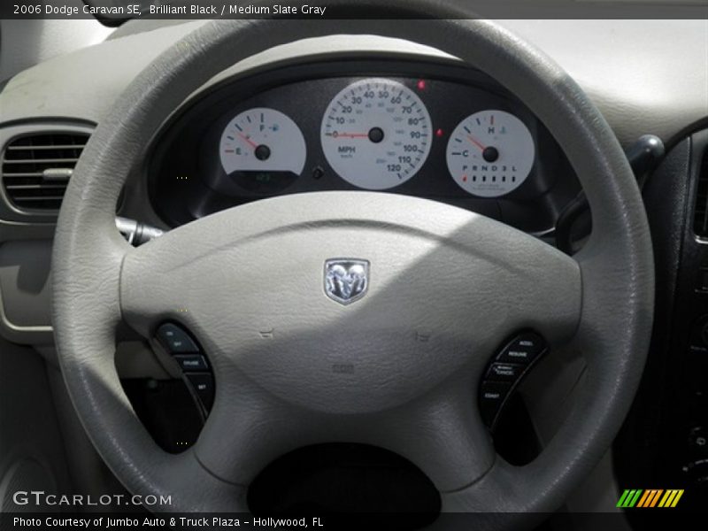 Brilliant Black / Medium Slate Gray 2006 Dodge Caravan SE