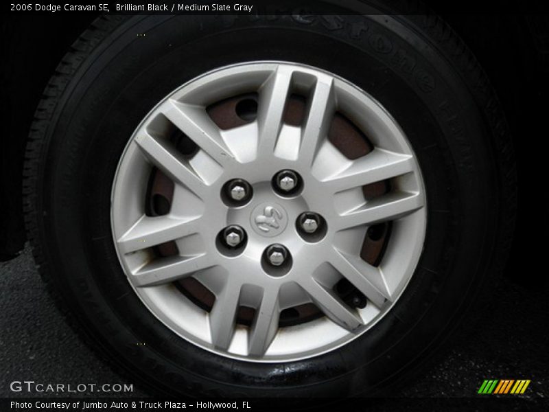Brilliant Black / Medium Slate Gray 2006 Dodge Caravan SE