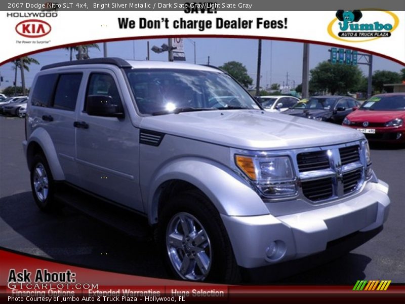 Bright Silver Metallic / Dark Slate Gray/Light Slate Gray 2007 Dodge Nitro SLT 4x4