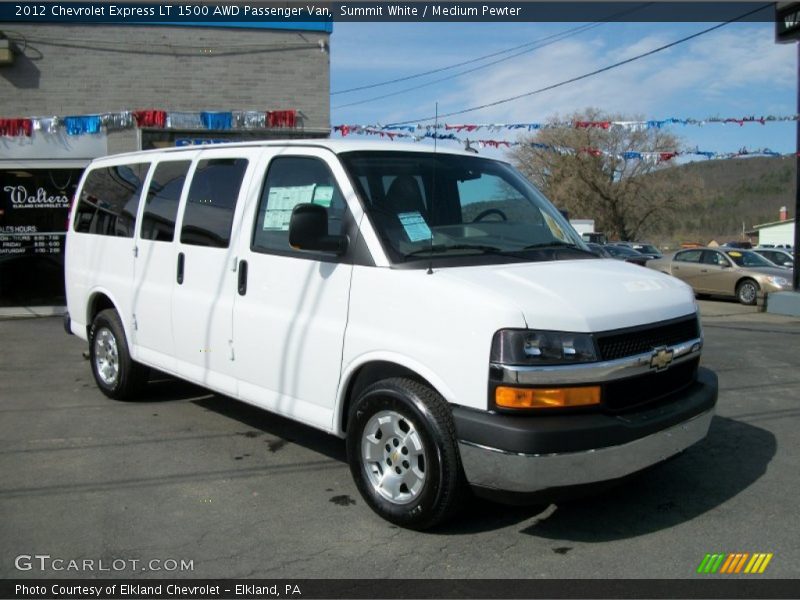 Summit White / Medium Pewter 2012 Chevrolet Express LT 1500 AWD Passenger Van