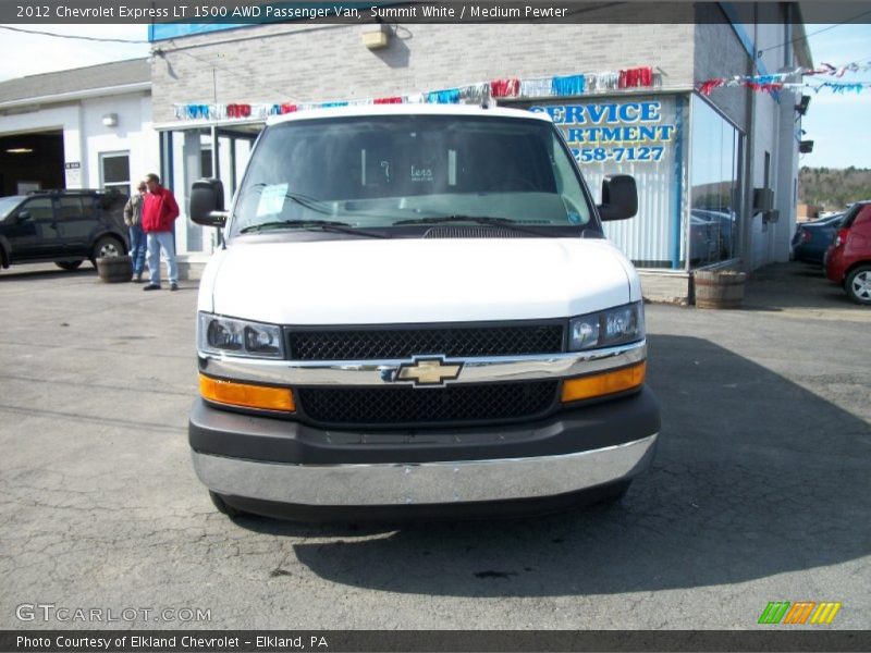 Summit White / Medium Pewter 2012 Chevrolet Express LT 1500 AWD Passenger Van