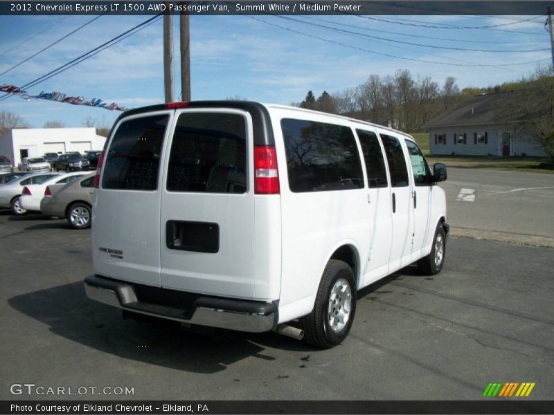 Summit White / Medium Pewter 2012 Chevrolet Express LT 1500 AWD Passenger Van