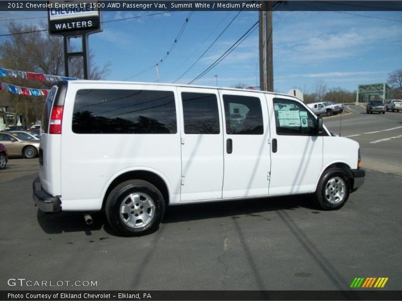 Summit White / Medium Pewter 2012 Chevrolet Express LT 1500 AWD Passenger Van