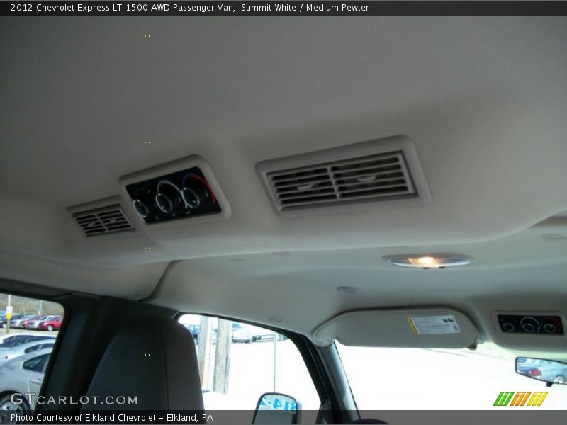 Summit White / Medium Pewter 2012 Chevrolet Express LT 1500 AWD Passenger Van